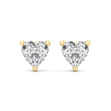 Three Prong Martini Diamond Earrings