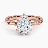 Twisted Vine Solitaire Engagement Ring