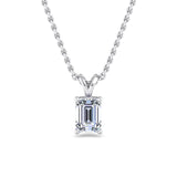 Classic Split Bail Diamond Pendant Necklace