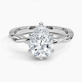 Twisted Vine Solitaire Engagement Ring