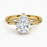 Twisted Vine Solitaire Engagement Ring