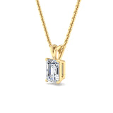 Classic Split Bail Diamond Pendant Necklace