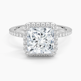 Halo with Pavé Stones Diamond Engagement Ring