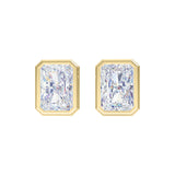 Classic Bezel Diamond Earrings