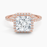 Halo with Pavé Stones Diamond Engagement Ring