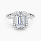 Halo with Pavé Stones Diamond Engagement Ring