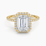 Halo with Pavé Stones Diamond Engagement Ring