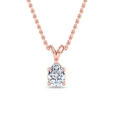 Classic Split Bail Diamond Pendant Necklace