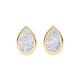 Classic Bezel Diamond Earrings