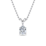 Classic Split Bail Diamond Pendant Necklace