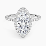 Halo with Pavé Stones Diamond Engagement Ring