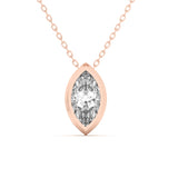 Classic Bezel Diamond Pendant Necklace