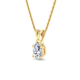 Classic Split Bail Diamond Pendant Necklace